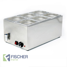 Fischer Hot Bain Marie, 6 x 1/6 GN Trays - 8710.1.6